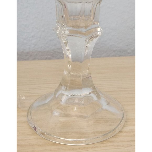 Clear Glass 2 pc Red Neck Wine Glasses with lid 8" Tall 4" Glass 4" Stem - Picture 4 of 10